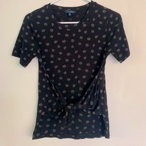 Women’s Lucky Brand print top with tie- XS